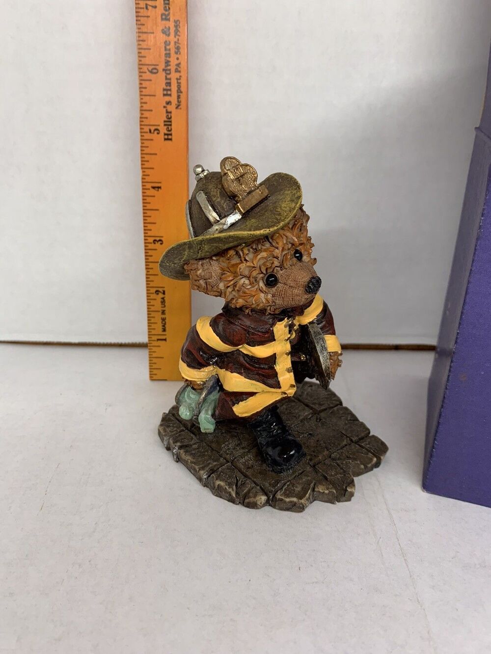 New in Box Gertrude B Gable Firefighter Bear KW-00401